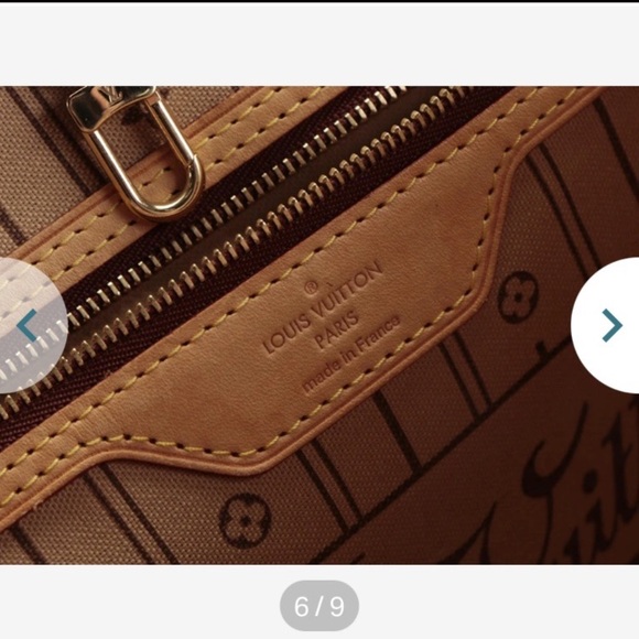 Louis Vuitton Neverfull GM Monogram Canvas & Vachetta Leather - Picture 9 of 17